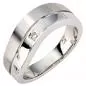 Preview: Damen Ring 585 Gold Weißgold 1 Diamant 0,01ct. Weißgoldring