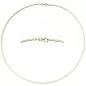Preview: Halsreif 333 Gelbgold 2 mm 45 cm Gold Kette Halskette Karabiner