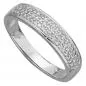 Preview: Damen Ring 585 Gold Weißgold, 50 Diamanten 0,25ct.