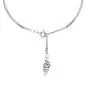 Preview: Fußkettchen Fußkette Flügel 925 Sterling Silber rhodiniert Federring