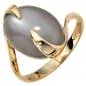 Preview: Damen Ring 585 Gold Gelbgold 1 Mondstein Goldring