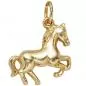 Preview: Kinder Anhänger Pferd 333 Gelbgold Pferdeanhänger