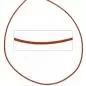 Preview: Lederschnur orange ca. 100 cm lang Halskette Leder