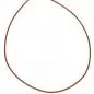 Preview: Lederschnur orange ca. 100 cm lang Halskette Leder