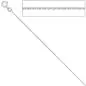 Preview: Ankerkette 333 Weißgold 1,3 mm 36 cm Gold Kette Halskette Federring