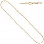 Mobile Preview: Schlangenkette aus 585 Gelbgold 2,4 mm 50 cm Gold Kette Halskette