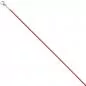 Preview: Rundankerkette Edelstahl rot lackiert 42 cm Kette Halskette Karabiner