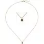 Preview: Collier Halskette mit Anhänger 585 Gelbgold 1 Rauchquarz 45 cm