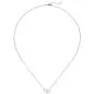 Preview: Collier Halskette 585 Weißgold 13 Diamanten Brillanten 45 cm Kette
