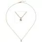 Preview: Collier Kette mit Anhänger 585 Gelbgold 1 Diamant Brillant 0,25 ct. 45 cm