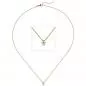 Preview: Collier-Kette mit Anhänger 585 Gelbgold 1 Diamant Brillant 0,25 ct. 45 cm