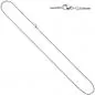 Preview: Zopfkette 585 Gold Weißgold 1,8 mm 45 cm Kette Halskette Weißgoldkette