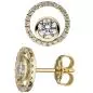 Preview: Schmuck-Set, 333 Gold Gelbgold mit Zirkonia und Kette 42 cm