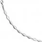 Preview: Armband 925 Sterling Silber teil matt 55 Zirkonia 19 cm Silberarmband