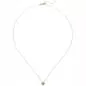 Preview: Collier Kette mit Anhänger 333 Gold Gelbgold 1 Zirkonia 45 cm