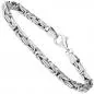 Preview: Königsarmband 925 Sterling Silber diamantiert 19 cm Armband Silberarmband