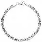 Preview: Königsarmband 925 Sterling Silber diamantiert 19 cm Armband Silberarmband