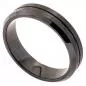 Preview: Herren Ring Edelstahl matt schwarz beschichtet
