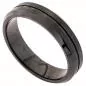 Preview: Herren Ring Edelstahl matt schwarz beschichtet
