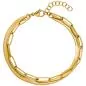 Preview: Armband aus Edelstahl goldfarben beschichtet 20 cm