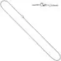 Preview: Zopfkette 585 Weißgold 1,8 mm 50 cm Gold Kette Karabiner