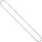 Preview: Zopfkette 585 Weißgold 1,8 mm 50 cm Gold Kette Halskette Karabiner