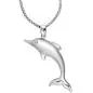 Preview: Anhänger Delfin 925 Sterling Silber rhodiniert teilmattiert
