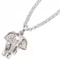 Preview: Anhänger Elefant 925 Sterling Silber rhodiniert mit Zirkonia