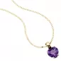Preview: Anhänger Herz 333 Gold Gelbgold 1 Amethyst lila violett HerzAnhänger