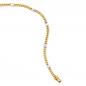 Mobile Preview: Armband 585 Gelbgold Weißgold bicolor 6 Diamanten Brillanten 19 cm