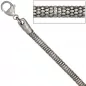 Preview: Armband 925 Silber rhodiniert 19 cm Karabiner