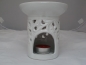 Preview: Duftlampe aus Keramik in Weiß 12,5 cm hoch