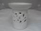 Preview: 12,5 cm hohe Duftlampe aus Keramik in Weiß