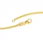 Preview: Halsreif 333 Gelbgold 2 mm 45 cm Gold Kette Halskette Karabiner