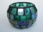 Preview: 6,5 cm hohes LED-Windlicht aus Mosaik-Glas Preview: 6,5 cm hohes LED-Windlicht aus Mosaik-Glas