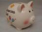 Mobile Preview: Sparschwein Geburtstags-Geld aus Porzellan