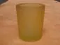Preview: Votivglas gelb aus satiniertem Glas Preview: Votivglas gelb aus satiniertem Glas