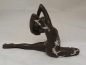 Mobile Preview: Deko-Figur Yoga-Frosch in Schwarz und Weiß