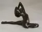 Preview: Deko-Figur Yoga-Frosch in Schwarz und Weiß