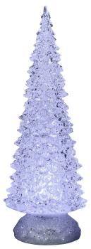 Deko-Baum LED Baum Pyramide Weihnachtsbaum mit Licht Acryl 22 cm
