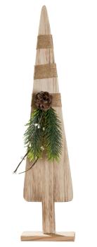 Deko-Baum Weihnachtsdekoration aus Holz Christbaum Natur-Deko 46 cm