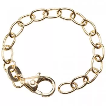 Verlängerungskette 333 Gelbgold 7 cm Karabiner Kettenverlängerung