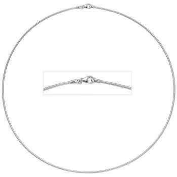 Halsreif aus 585 Weißgold 1,1 mm 50 cm Gold Kette