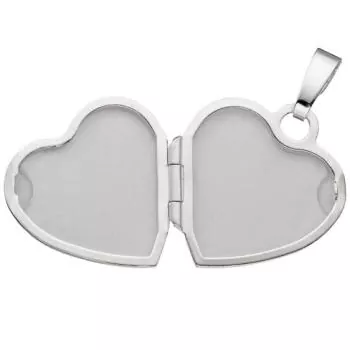 Kinder Medaillon Herz Engel Schutzengel für 2 Fotos 925 Silber Kindermedallion