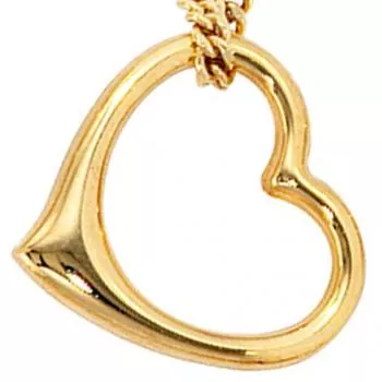 Kinder Anhänger Herz Schwingherz 585 Gold Gelbgold Kinderanhänger