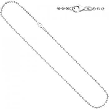 Kugelkette aus 925 Silber 2,5 mm 90 cm Halskette