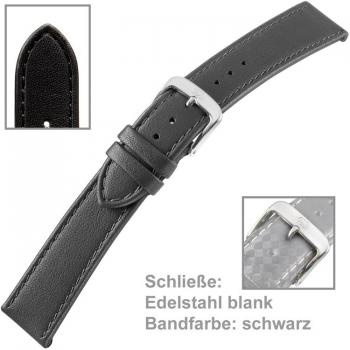 Uhrenarmband Men XL 20mm schwarz