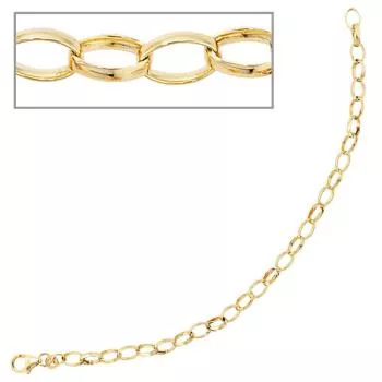 19 cm langes Armband aus 333 Gold Gelbgold 4,9 mm