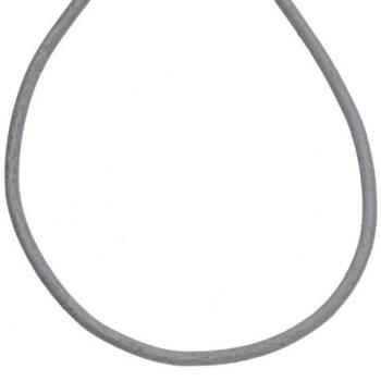 Leder Halskette Kette Schnur grau 100 cm