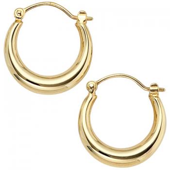 333 Gold Creolen Scharnier Creolen 12,3mm X 3,3 Mm 1 Paar